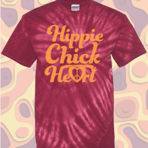 Hippie Chick Heart Tie-Dye T-Shirt